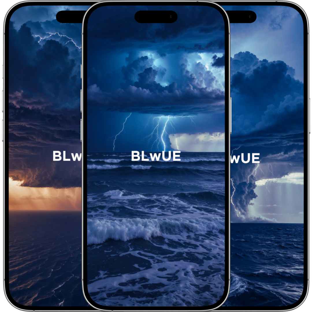 Cool Wallpapers | Majestic Blue: Thunderstorm &amp; Ocean Collection