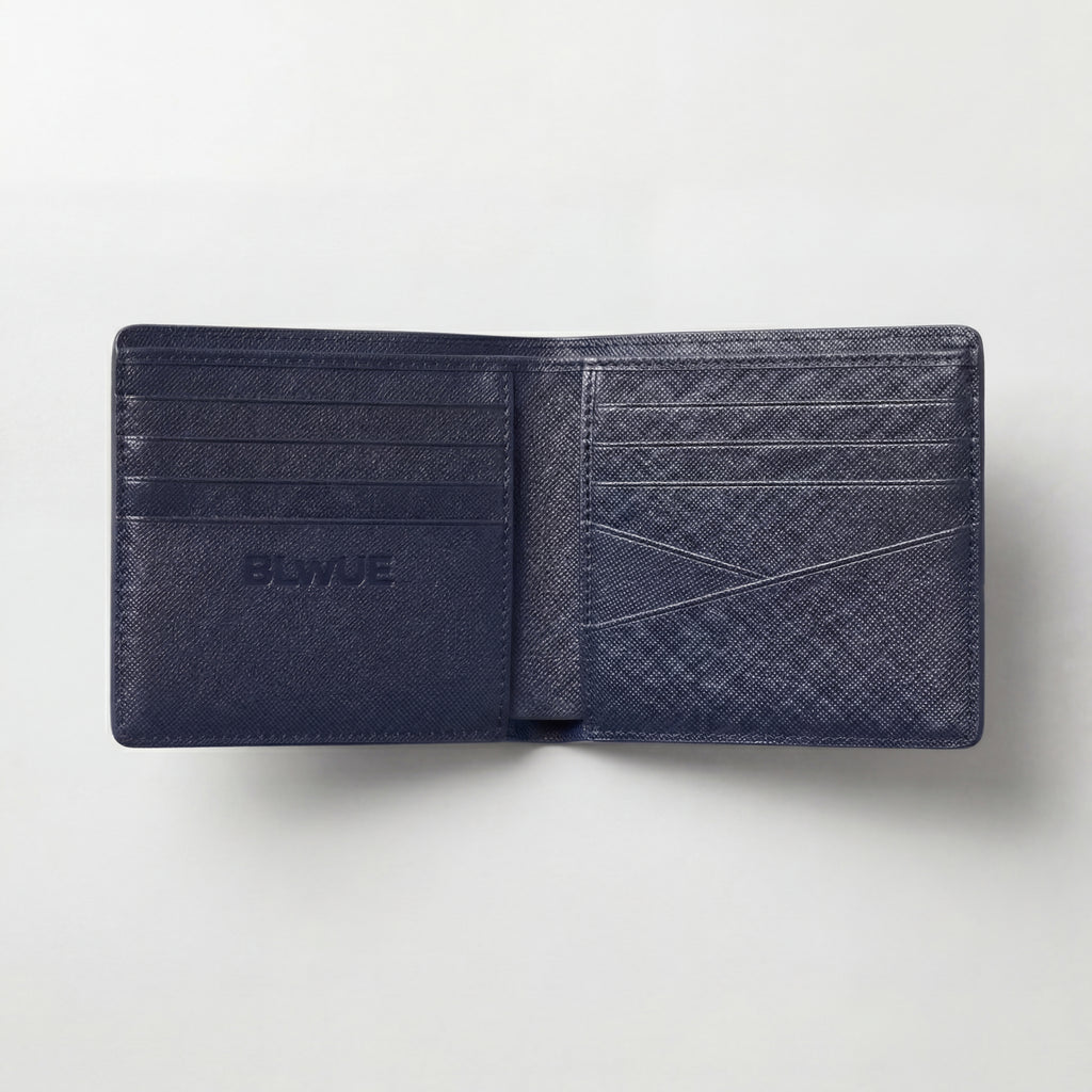 Navy Blue Bifold Cash Wallet