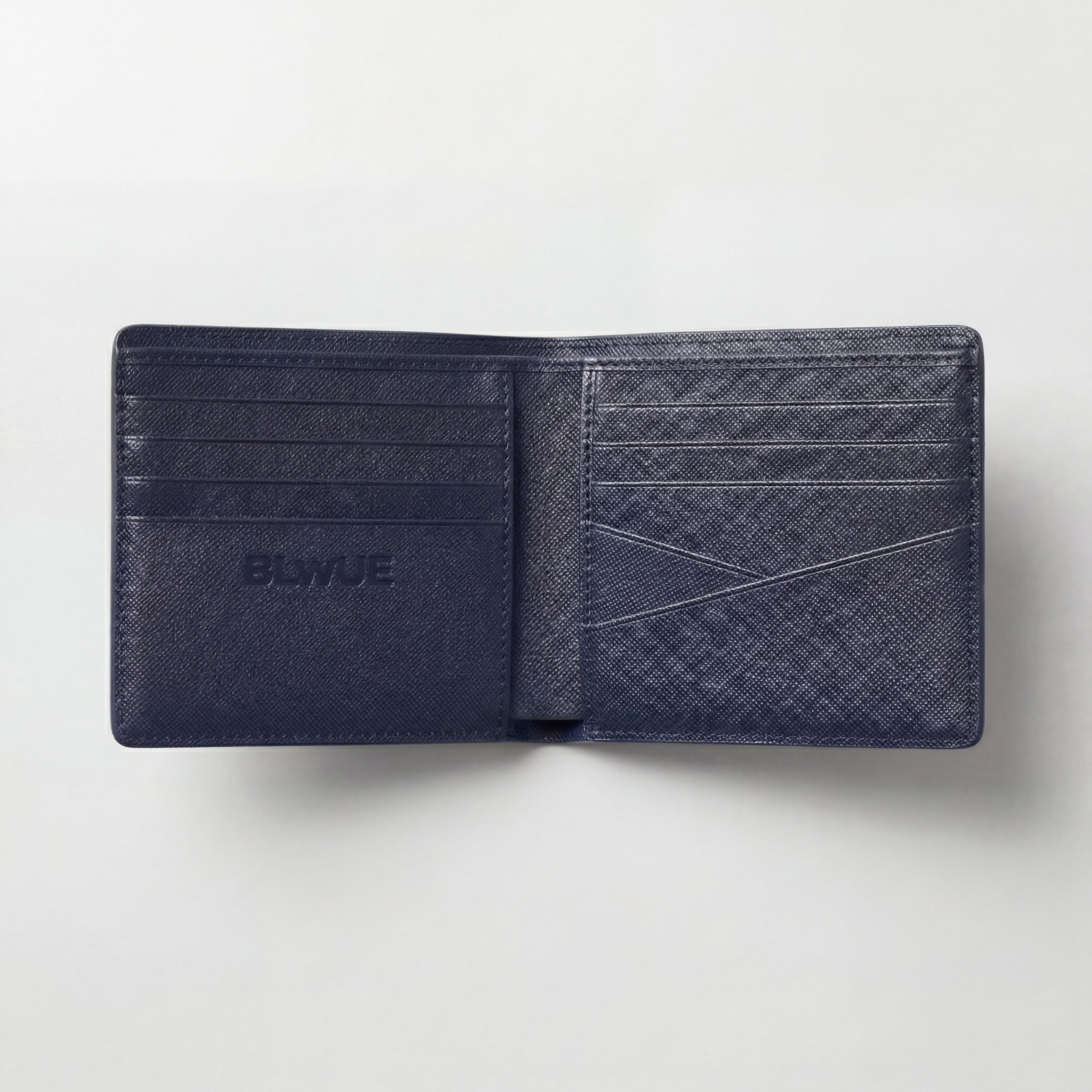 Navy Blue Bifold Cash Wallet
